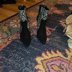 Black snake booties